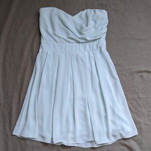 TFNC Blue strapless mini dress
